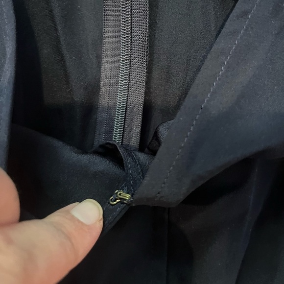 Tory Burch Campania Navy Blue Silk 
Cropped Wide Leg Jumpsuit XS - Picture 11 of 12